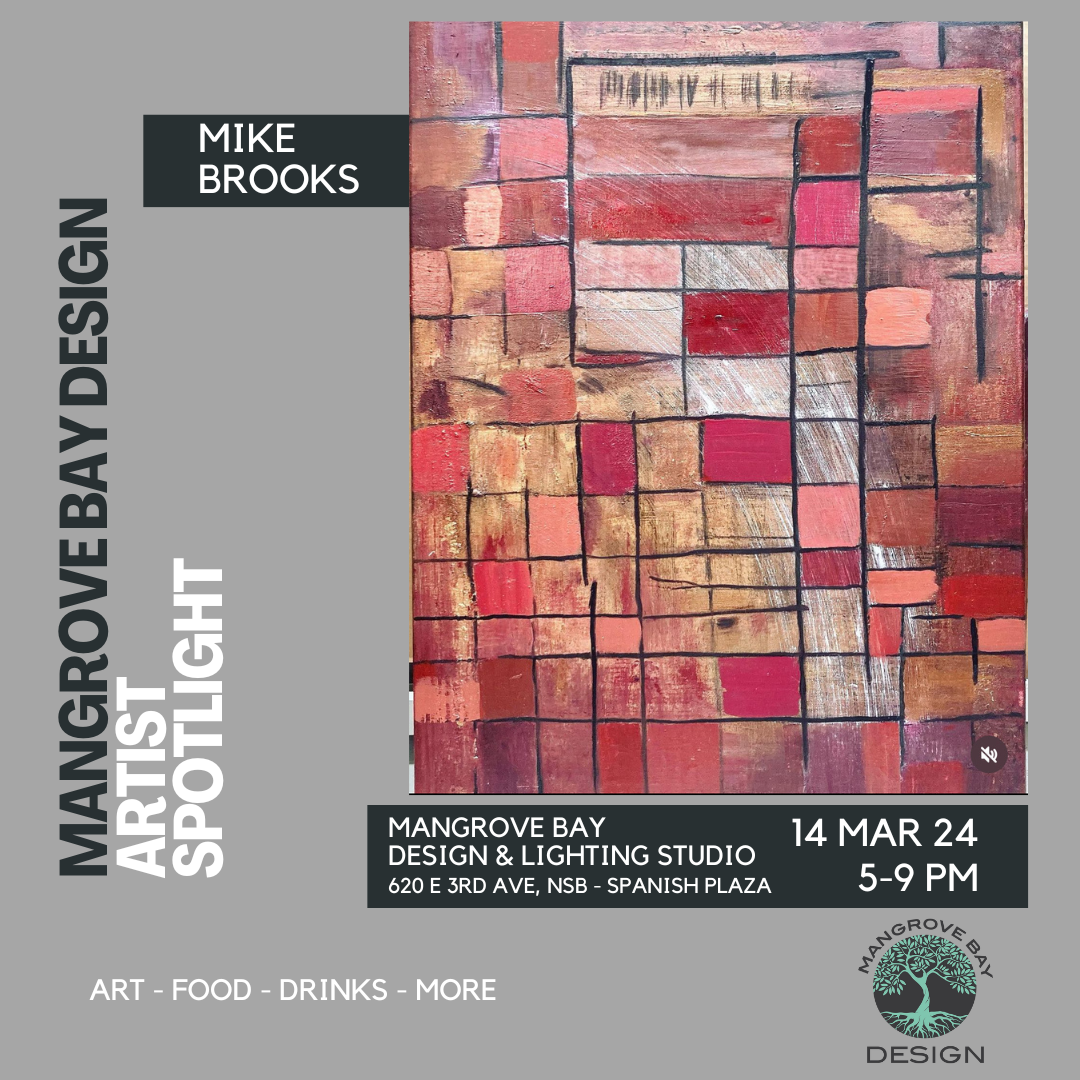 Artist Spotlight: Mike Brooks on display at the showroom Thursday March 14, 2024 5-9pm